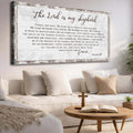 Psalm 23 - The Lord Is My Shepherd Sign III by Tailored Canvases