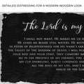 Psalm 23 - The Lord Is My Shepherd Sign IV by Tailored Canvases