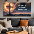 Psalm 27:1 - The Lord Is My Light and My Salvation Faith Sign by Tailored Canvases