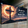 Psalm 27:1 - The Lord Is My Light and My Salvation Faith Sign by Tailored Canvases