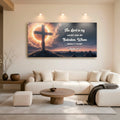 Psalm 27:1 - The Lord Is My Light and My Salvation Faith Sign by Tailored Canvases