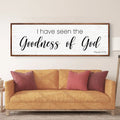 Psalm 27:13 - I Have Seen The Goodness of God Faith Sign by Tailored Canvases
