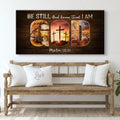 Psalm 46:10 - Be Still And Know That I Am God Sign III by Tailored Canvases