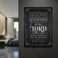 Psalm 78:4-8 ESV - We Will Not Hide Them From Their Children Scripture Sign by Tailored Canvases