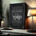 Psalm 78:4-8 ESV - We Will Not Hide Them From Their Children Scripture Sign by Tailored Canvases