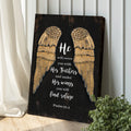 Psalm 91:4 He Will Cover You With His Feathers Sign II by Tailored Canvases