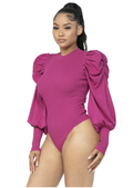 Puff Sleeve Knit Bodysuit by The House of Stylez