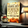 Pumpkin Patch Open Daily Sign by Tailored Canvases