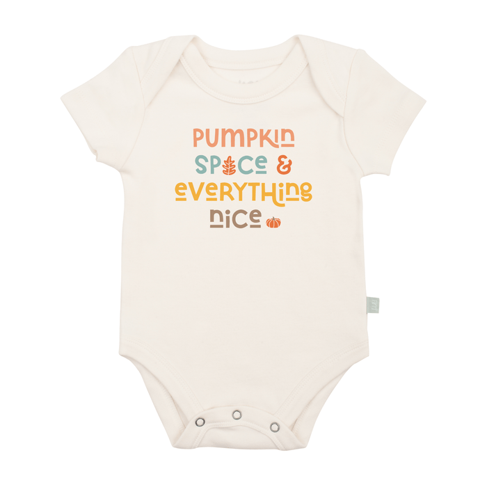graphic bodysuit | pumpkin spice nice by Finn + Emma