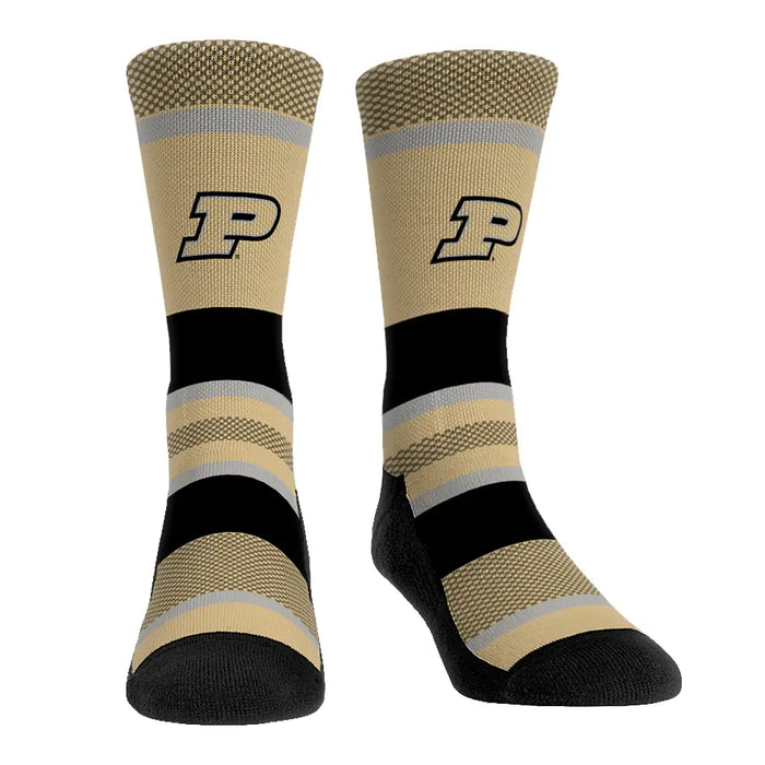 Purdue Boilermakers - Tech Stripe by Rock 'Em Socks