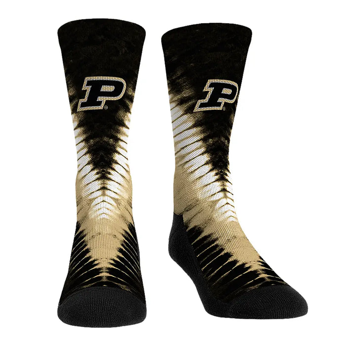 Purdue Boilermakers - V Shape Tie Dye by Rock 'Em Socks