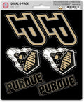 Purdue University Boilermakers 6-Piece Decal Sticker Set, 5x6 Inch Sheet, Gift for football fans for any hard surfaces around home, automotive, personal items by Fielders Choice