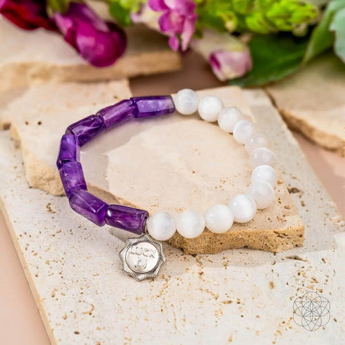 Pure Luck - Horseshoe Amethyst Bracelet by Conscious Items