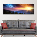 Purple And Sunrise Canvas Wall Art by Tailored Canvases