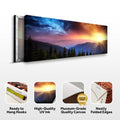 Purple And Sunrise Canvas Wall Art by Tailored Canvases