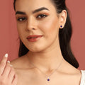 Purple Solitaire Amethyst Jewelry Set by Fine Color Jewels