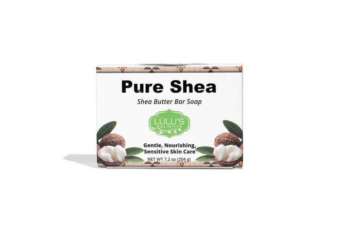 Pure Shea Butter Bar Soap – Fragrance-Free, Gentle & Moisturizing by Lulu’s Holistics