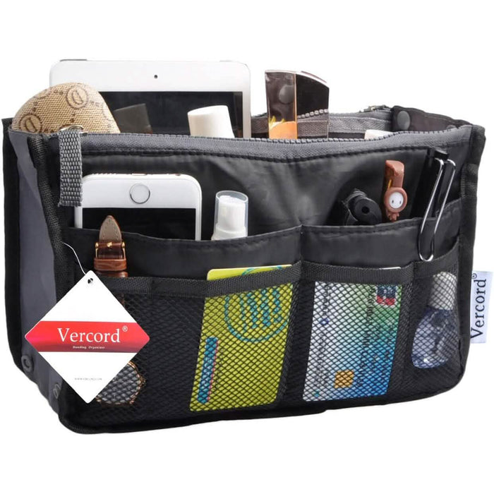 Purse Insert Storage Bag, Versatile Travel Organizer Bag Insert Cosmetic Bag With Multi-Pockets by DailySale