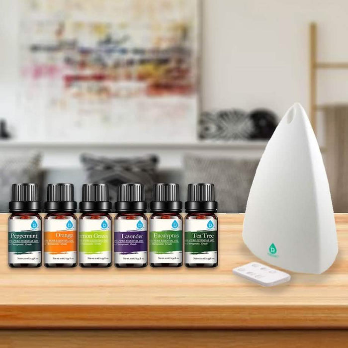 Pursonic Aroma Diffuser with Remote and 6-Pack Aromatherapy Oils by DailySale