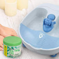 Pursonic Foot Spa Massager with Vibrating Bubbles & Tea Tree Oil Foot Salt Scrub with Epsom Salt by DailySale