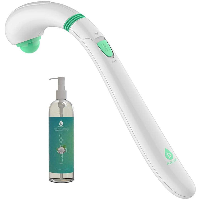 Pursonic Handheld Massager and Pursonic 100% Pure Fractionated Coconut Oil by DailySale