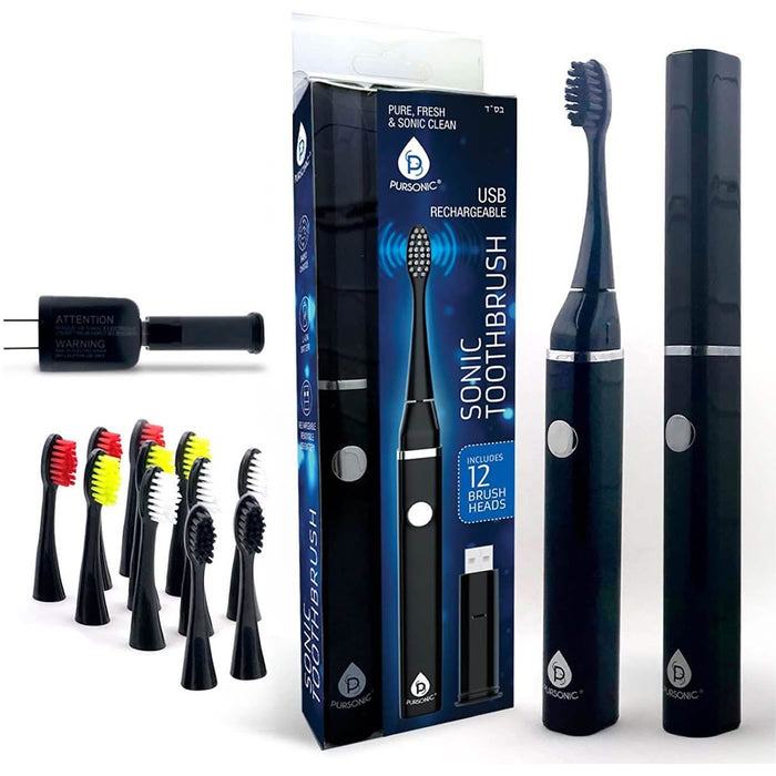 Pursonic Professional Removable USB Rechargeable Sonic Toothbrush Set by DailySale