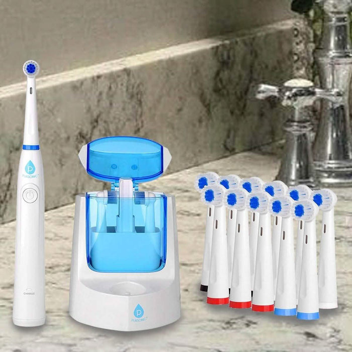 Pursonic RET200 Electric Toothbrush - 12 Brush Heads included by DailySale