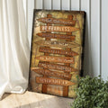 Pursue Your Passion Never Give Up Motivation Sign II by Tailored Canvases