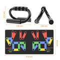 Push Up Bars Stand S Shape Fitness Workout Gym Exercise with Push-Up Training Mat by DailySale