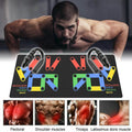 Push Up Bars Stand S Shape Fitness Workout Gym Exercise with Push-Up Training Mat by DailySale