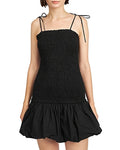 En Saison Smocked Bubble Hem Mini Dress, Size Small by Vanessa Jane
