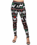 Planet Gold Juniors' Printed Holiday Leggings by Vanessa Jane