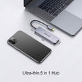 QGeeM 5-in-1 USB C to HDMI Adapter with 4K HDMI Output by DailySale