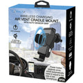 QI Certified Wireless Charging Air Vent Cradle Mount 10W with Auto Sensor Grips by DailySale