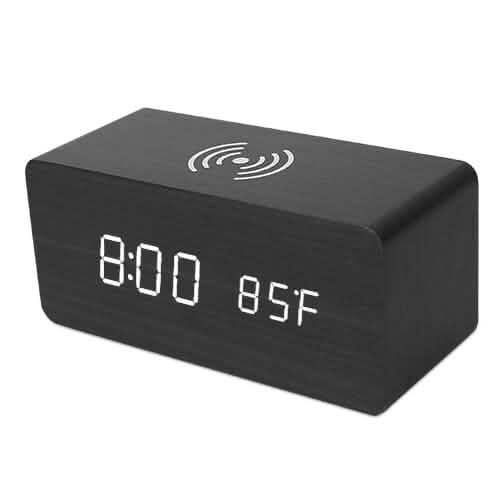 Qi Wireless Charger Digital Alarm Clock by DailySale