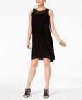 Style & Co Lace-Trim High-Low Dress by Vanessa Jane