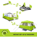 8 Person Camping Tent, 60 Seconds Set up Waterproof Tent by DailySale
