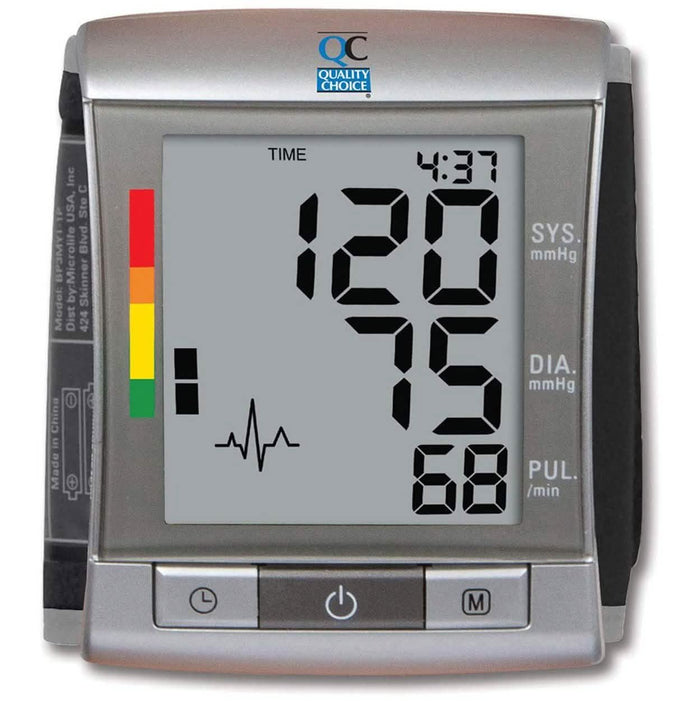 Quality Choice Deluxe Automatic Wrist Cuff Blood Pressure Monitor by DailySale