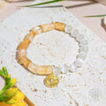 Quartet of Luck - Citrine & Selenite Bracelet of Serendipity by Conscious Items