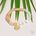 Quartet of Luck - Citrine & Selenite Bracelet of Serendipity by Conscious Items