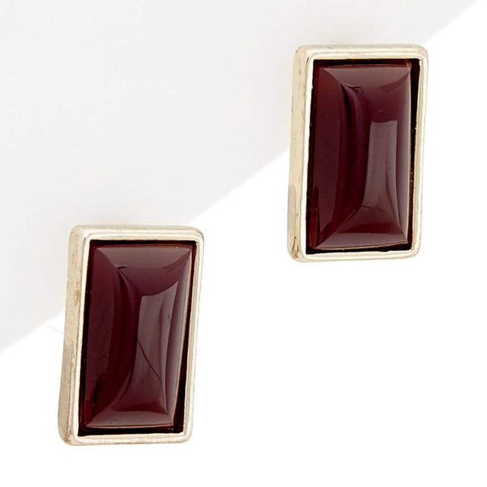 Quartz Rectangle Stud Earrings by DailySale