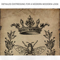 Queen Bee Vintage Painting Canvas Wall Art by Tailored Canvases