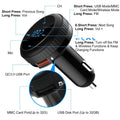 Quick Charge 3.0 Car Charger Wireless 4.2 FM Transmitter 23W 3A Dual USB by DailySale