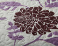 DaDa Bedding Bohemian Purple Blooms Floral Garden Pink Brown Bedspread Set (KBJ1629) by DaDalogy Bedding Collection