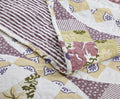 DaDa Bedding Wisteria Cottage Roses Floral Lightweight Quilted Bedspread Set (HS-1003) by DaDalogy Bedding Collection