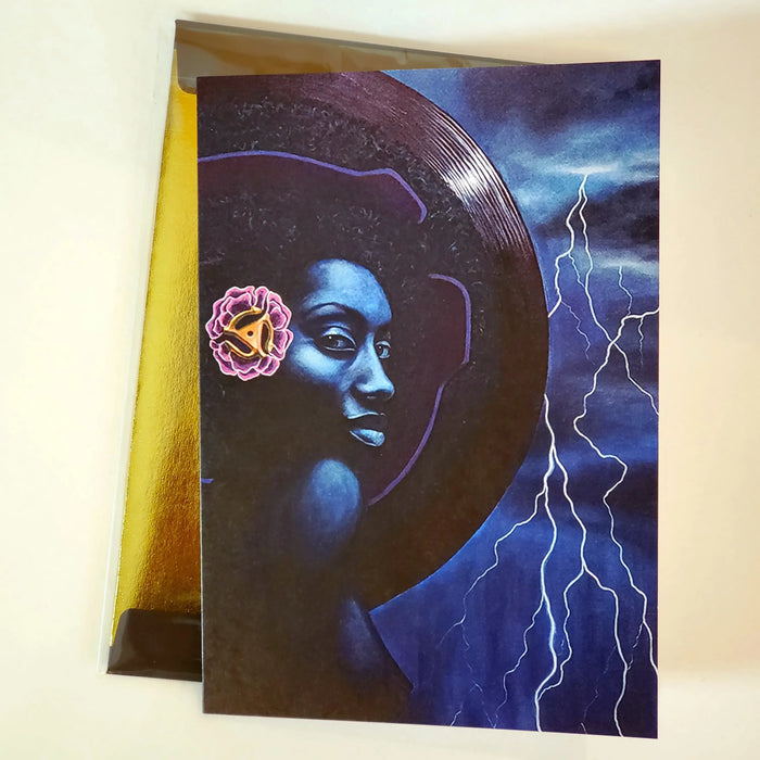 'QUINTESSENTIAL SOUL 45' S. Ross Browne Greeting Card: 5x7 Frame Ready by Adiva Naturals
