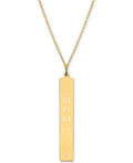 Sarah Chloe Diamond Accent Mom Bar Pendant Necklace in 14k Gold Over Silver by Vanessa Jane