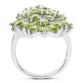 8.89 Carat Genuine Peridot .925 Sterling Silver Ring by Bids.com