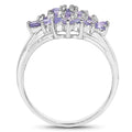 1.61 Carat Genuine Tanzanite .925 Sterling Silver Ring by Bids.com
