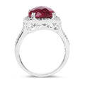7.60 Carat Dyed Ruby .925 Sterling Silver Ring by Bids.com